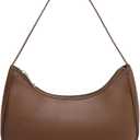 Fashion shoulder Bag for Women's Cute Hobo Tote Handbag Mini Clutch Underarm Purse for Daily Use/Work/Travel/Casual Outings (Coffee)