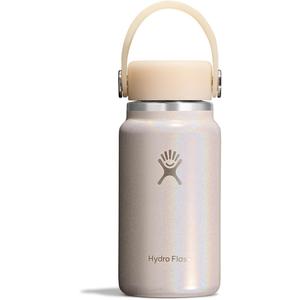 Hydro Flask Micro Bottle - Leak Proof Purse or Pocket Flask - Insulated Mini Water Bottle 6.7 Oz Glimmer Cream