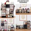Mavivegue 9-Tier Metal Shoe Rack - Holds 50-55 Pairs, Tall Storage Shelf for Shoes, Boots, Entryway, Closet, Garage