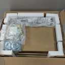 Huuger Nightstand with Charging Station, USB-C Port, Fluted Night Stand Set of 2, Bed Side Table with Drawer, Solid Wood Feet, Open Storage, End Table with Raised Edge, for Bedroom, Natural