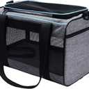 Vceoa 17.5x11x11 Inches Cat, Dog Carrier for Pets Up to 16 Lbs, Soft-Sided Cat Bag Animal Carriers Travel Puppy Carry As a Toy of Fabric Pet Home