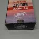 Kaluns Grilling Accessories, Dad Gifts for Fathers Day, Mothers Day Grilling Gifts, Heavy Duty Stainless Steel BBQ Tool Set for Outdoor Grill with Aluminum Case and Apron, Birthday Gifts for Men