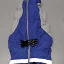 FUAMEY Dog Coat for Large Dogs,Waterproof Dog Winter Jacket with Harness Built in Puppy Cold Weather Coats Reflective Pet Vest with Zipper Warm Fleece Dogs Snowsuit Windproof Blue L (L(chest:24in))