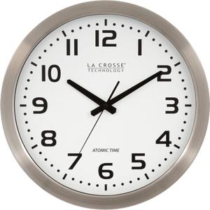 La Crosse Technology Wall Clock, Metal, 16-inch Dia. (WT-3161WH)