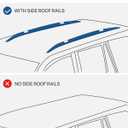JOYTUTUS Roof Racks Cross Bars Compatible with GX460 2010-2023, Aluminum Roof Rail Cross Bars, Low Wind Noise Rooftop Cargo Carrier Crossbars