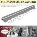 Paramondo 8.2'x6.5' Patio Awning Retractable Fully Assembled, Grey
