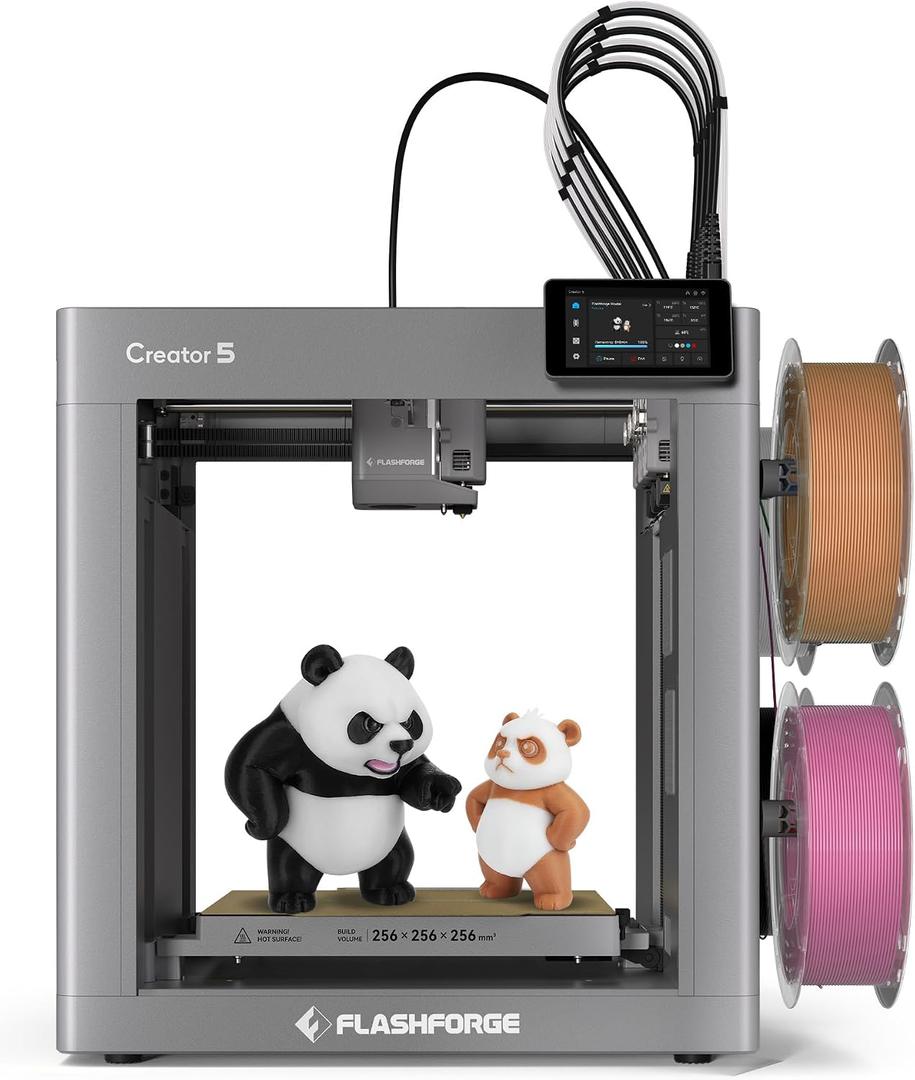 FLASHFORGE Creator 5 3D Printer,4-Toolhead 7s Toolchanger,Near Zero Waste