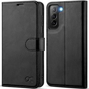 OCASE Compatible with Samsung Galaxy S21 Wallet Case, PU Leather Flip Folio Case with Card Holders RFID Blocking Kickstand Shockproof TPU Inner Shell Phone Cover 6.2 Inch-Black