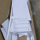 Storage Cabinet with Doors and Drawers, Kitchen Storage Cabinet with 1 Large Drawer,2 Doors,and 2 Adjustable Shelves,for Bathroom/Kitchen/Living Room/Entrance Hall (White)