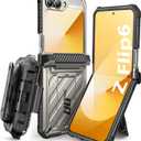 SUPCASE for Samsung Galaxy Z Flip 7 FE Case with Stand & Belt-Clip (Unicorn Beetle Pro), [Hinge Protection] [Front Screen Protector] Full Body Rugged Phone Cover for Galaxy Z Flip 6/5, Tigray
