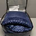 yescool Weighted Blanket with Cover for Adults (25 lbs, 60" x 80", Cobalt Blue) Heavy Blanket for Sleeping Perfect for 140-160 lbs, Queen Size Breathable Blanket with Premium Glass Bead