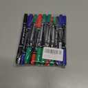 Dual Tip Permanent Markers, 16 Pack, Fine & Ultra Fine Tip, Fine Tip Permanent Markers, Quick Drying, Works on wood, Paper, Plastic, Metal and Glass, for Home, Office and School use (16)