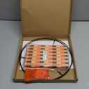 Modern Translucent Barrel bamboo lamp shade Art decorative with Colorful Minimalist geometric style ideal for living room bederoom Table Floor Lamp easy assemble size 11.8x9Inch (Colorful Grid)