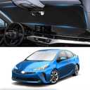 Custom Fit Prius Windshield Sunshade for 2010-2022 Toyota Prius Hatchback Accessories (Not for Prius C or Prius V) Front Window 210T Reflective Shield Cover for Windshield Sun Visor Protector