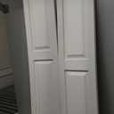 Mid America Raised Panel Vinyl Shutters (1 Pair) - 12 x 55 030 Paintable