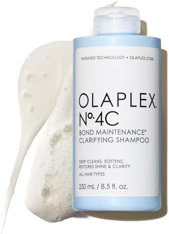 Olaplex No. 4C Bond Maintenance Clarifying Shampoo, Deep Cleans, Softens, Restores Shine, & Clarity, For All Hair Types Experiencing Product Buildup or Excess Oil, 8.5 fl oz