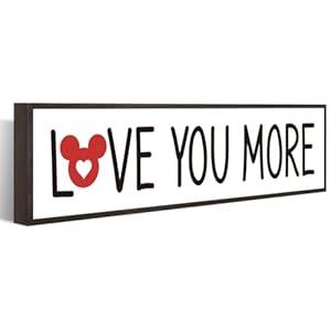 Valentine's Day Wooden Sign-Love You More, Wall Decoration Sign For Valentine's Day, Wooden Box Signs For Home Decor, Rustic Farmhouse Decor, Valentine's Day Gifts