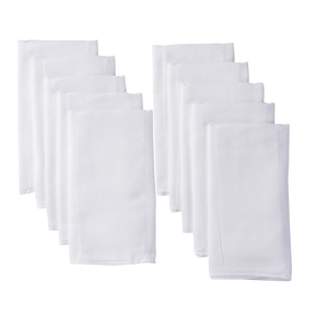 Gerber Unisex Baby Boys Girls Birdseye Prefold Cloth Diapers Multipack White Premiun 3Ply 10 Pack
