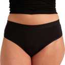 saalt EveryWear Cotton Brief Period Underwear - Heavy Absorbency - Comfortable, Thin, and Keeps You Dry from All Leaks XS