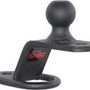 TOPTOW 64008 ATV/UTV 3-Way Hitch Adapter with 2 inch Ball, Bolt-on ATV Hitch Attachments