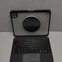 for iPad A16 11th/10th Gen & Air 11" M3/M2 & 5th/4th Gen & Pro 11" 4/3/2/1 Gen Keyboard Case, 360° Rotatable Detachable, Full Edge Protection, Large Touchpad, Pen & Tips Holder, 7Color Backlight