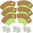 30 Pack Type BB Canister Bags Replacement Fit for Oreck XL Canister Vacuum bags Buster B,PKBB12DW BB180 BB280 BB850 BB870 BB900 BB1000 MV160 with 6 Motor Filter BM04 Kit ATXKXE