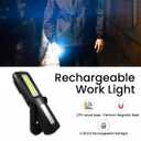Go Green Power Inc. GoGreen Power (GG-Hercules) Hercules COB LED Worklight, Magnetic Base and Premium Swivel Hook, USB Rechargeable, 300 Lumens