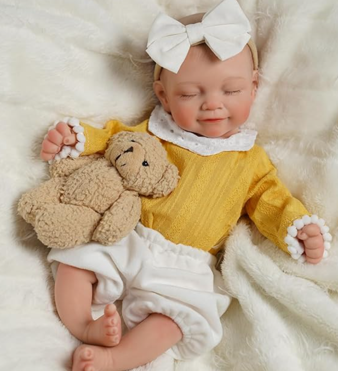 BABESIDE Full Body Silicone Reborn Baby Dolls - 12 Inch (Weight 3 lb) Weighted Full Silicone Realistic-Newborn Baby Doll Real Life Baby Dolls with Complete Accessories & Gift Box
