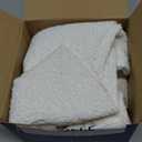 MIULEE 22x22 Inch Decorative Euro Sham Throw Pillows for Bed Set of 2 Textured Boucle Neutral Winter Throw Pillow Covers White Accent Solid Euro Couch Pillowcases Sofa Livingroom Home Decor