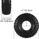 4.10/3.50-4" Heavy-Duty Replacement Tire and Tube 4.10/3.50-4" Pneumatic Tires with TR-13 Straight Valve Stem for Lawn Mower, Wheelbarrows, Hand Trucks, 4" Cart, Tractors, Golf Cart, Dolly, Trailers