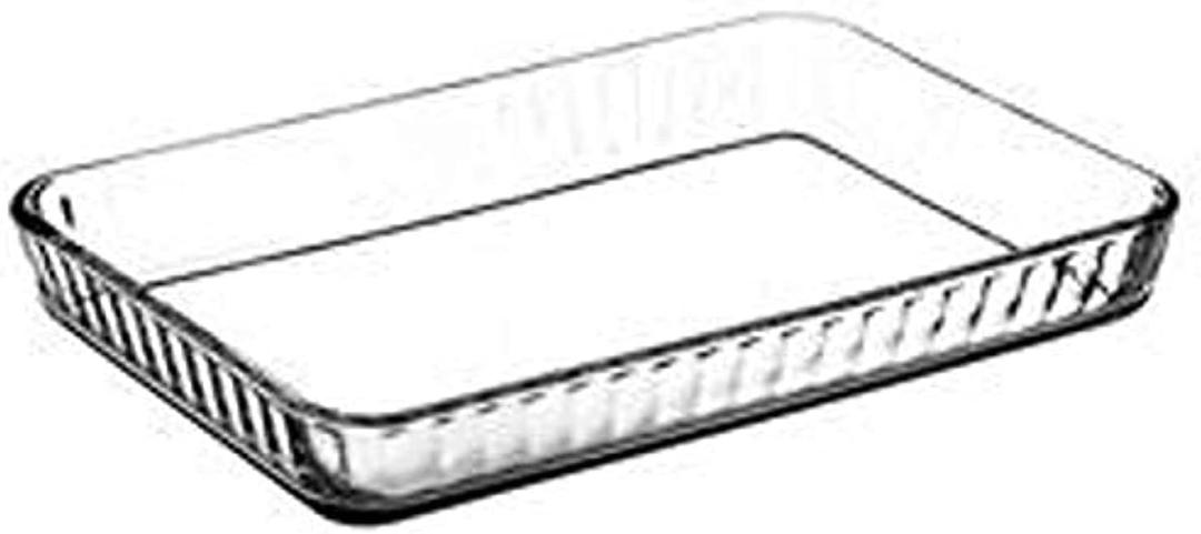 Pasabahce Borcam 59204 Rectangular Glass Dish Form and Mould 40 x 27 cm