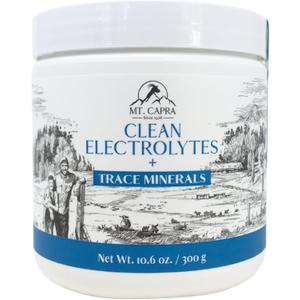 Mt. Capra Clean Electrolytes + Trace Minerals | Whole Food Minerals from Grass-Fed Goat Milk | Hydrating and Easy to Mix | 30 Servings - 10.6 oz