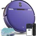 Robot Vacuum and Mop Combo, Automatic Slef-Cleaning Robotic Vacuum Cleaner for Pet Hair, Smart 2 in 1 Mopping Robot Vacuum with Schedule, WiFi/App/Voice, Slim, Ideal for Hard Floor, Carpet
