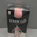 GROSMIMI Spill Proof no Spill Magic Sippy Cup with Straw with Handle for Baby and Toddlers, Customizable, PPSU, BPA Free 10 oz (Pink)