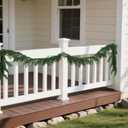 9 Ft Christmas Norfolk Pine Garlands Artificial Greenery Garland Christmas Real Touch Winter Pine Garland for Table Mantle Wall Indoor Outdoor Xmas Decorations (1 pcs)