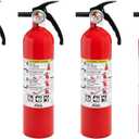 Kidde Fire Extinguisher for Home, 1-A:10-B:C, Dry Chemical Extinguisher, Red, Mounting Bracket Included, 4 Pack