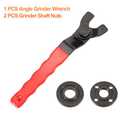 HARFINGTON Adjustable Angle Grinder Wrench Set 0.4"-1.9" Range Universal Lock Nut Pin Spanner Wrench with Grinder Shaft Nut for Angle Grinder Table Grinder, Red