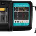 Rapid Battery Charger DC18RC DC18RD DC18RA for Makita Tools 14.4V-18V LXT Li-ion Battery BL1815 BL1820 BL1830 BL1850 BL1860 BL1840 BL1430 BL1415 (Music)
