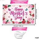 KatchOn, Happy Mothers Day Banner - XtraLarge, 72x44 Inch | Happy Mothers Day Decorations for Party | Pink Mothers Day Backdrop for Party Supplies, Happy Mothers Day Sign