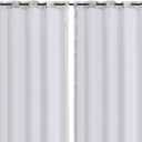 Chyhomenyc Window Blackout Curtain Liners with 18 Rings, Thermal Insulated 100% Blackout Liner for 84 Inch Curtains, Each 50Wx80L, 2 Liners Per Set with 18 Pieces Rings