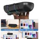 Computer Speakers for Desktop PC, 14W USB Powered Monitor Speakers with Touch Control & 1.38" Wide Clamp, Stereo Sound Enhanced Bass, Desktop Speakers for Mac Windows PS5(Black)