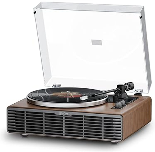  XJ-HOME Vinyl Record Player with Speakers