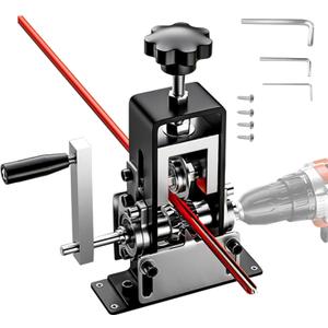 Hizmivos Manual Wire Stripping Machine Gauge Wire 0.06-1 inches,Scrapping Copper Wire Peeler Machine,Drill Powered Hand Crank Wire Stripper Tool for Scrap Copper Recycling