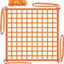 Cargo Lifting Net 6.56'x6.56', Lifting Net Straps for Hoist 4500lbs Load Capacity, Nylon Sling Hoisting Net 15CM Square Hole for Construction Rigging Moving Towing Hoisting Unloading (2M*2M)