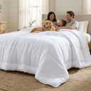 Bedsure Oversized King Comforter Duvet Insert, All Season Bed Comforter, Quilted Down Alternative Duvet, Box Stitched Comforters with Corner Tabs, Washable, 116 x 98 Inches (White)