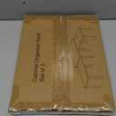 Cabinet Organizer Shelf(Set of 3),Bamboo Kitchen Counter Shelves for Countertop and Cabinet,Stackable Shelf Spice Racks,Medium (Black)