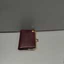 AOXONEL Womens Wallet Small Rfid Ladies Compact Bifold Leather Vintage Coin Purse With Zipper and Kiss Lock (Purple)