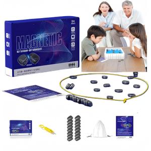 2024 New Portable, Magnetic Chess Game, Intellectual Battle Game, Strategy Game for Children and Adults, Fun Family Party Game, Multiplayer Magnetic Board Game,Fun Puzzle Gift (Set B)
