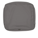 Classic Accessories Ravenna Water-Resistant Patio Chair Seat Cushion Cover, 27 x 27 Inch, Grey 2 Pack