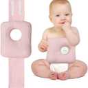 G Tube Tummy Time Pillow Feeding Tube Belt Pads Adjustable Nursing Pillow with a Hole for Supporting Babies Infant Children Kids Protecting Button (Pink)